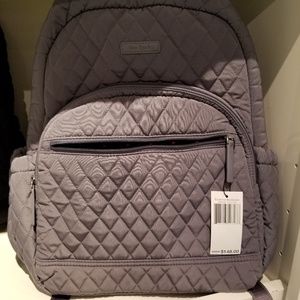 NWT! Vera Bradley Essential Backpack Carbon Gray